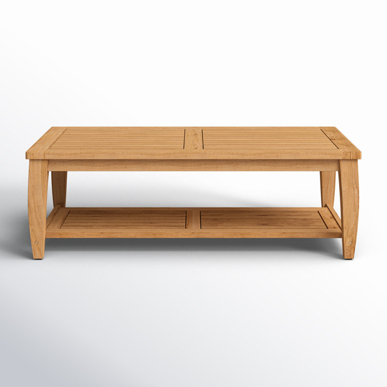 Joss & Main Nichols Rectangular Teak Outdoor Coffee Table & Reviews ...